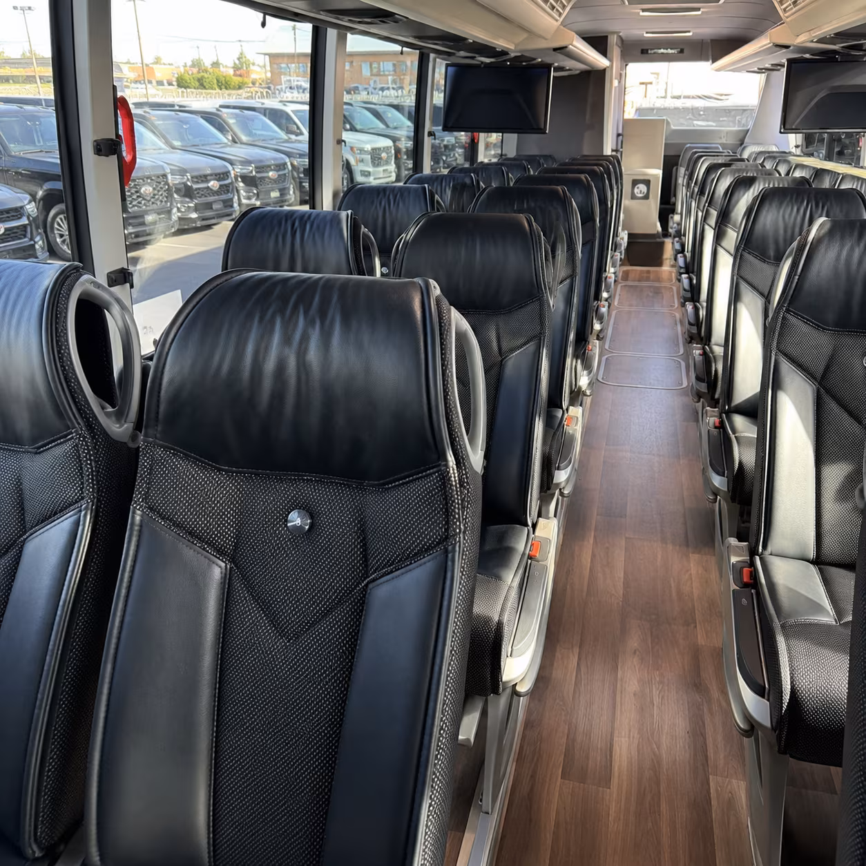 smyrna charter bus rental interior